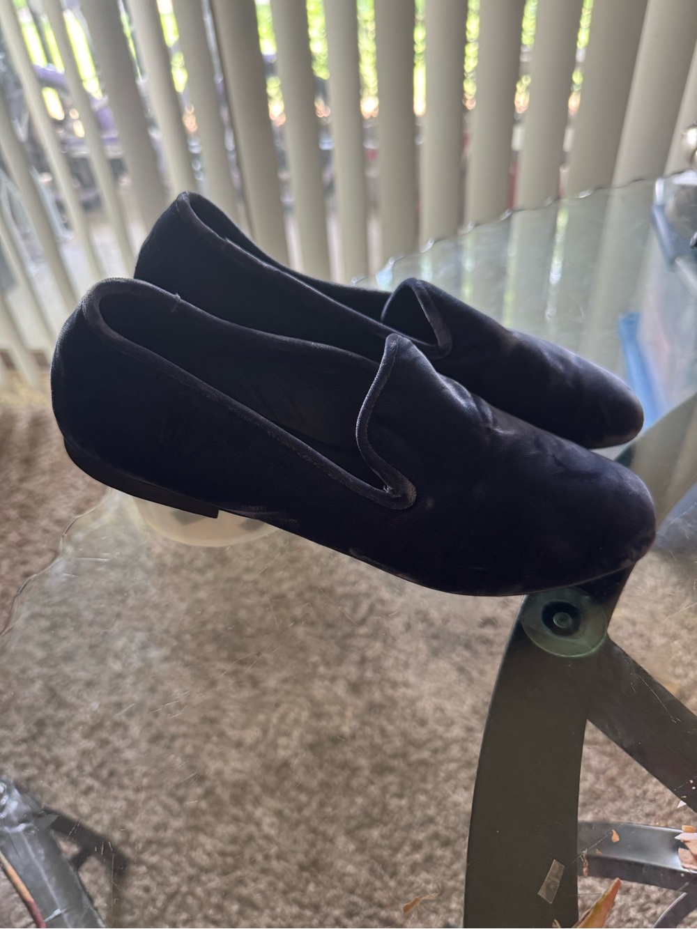 Vince (vero cucio) Navy Velvet Loafers | Made in Italy | Women’s US 7